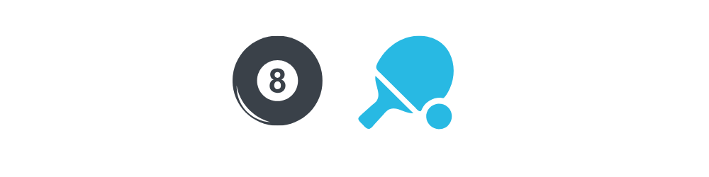 CONVERTIBLE pictogramme billard ping pong